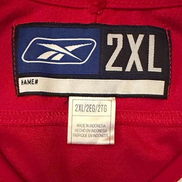 Wisconsin Badger Authentic Hockey Jersey 2XL Reebok Excellent Condition - Picture 3 of 5